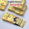 54Pcs 27Pcs Metal Gold Silver Pokemon Cards English Version Charizard Pikachu Trainer Card Game Collection Battle Toys Child Gift. 