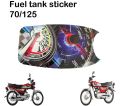 Pack of 1 Sticker for Bike Modification Fuel tank Sticker70cc & 125cc. 