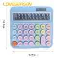 Large Button Calculator Large Display Solar-powered Calculator for Office Supplies 12-digit Desktop Calculator with Big Buttons Dual Power Source Everyday Use Calculator. 
