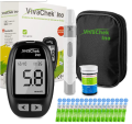 Accurate Result diabetes checking machine with 10 strips life time warranty. 