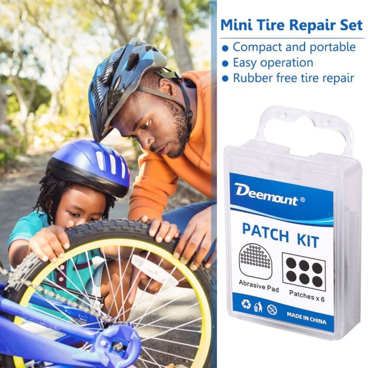 Road Bike 6PCS Bike Tyre Patch Mountain Road Bike Glueless Tyre