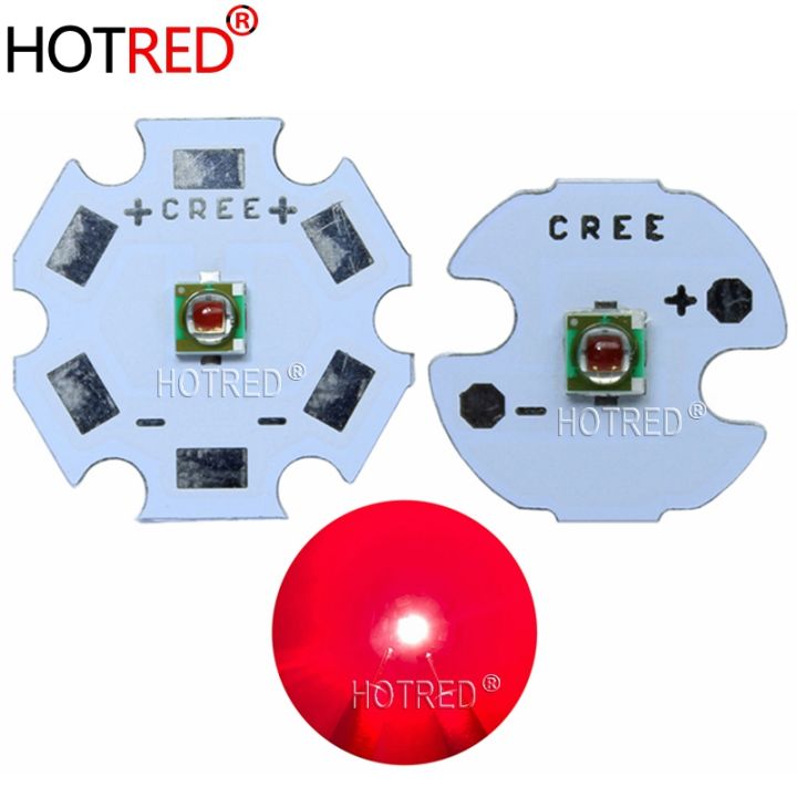 NEW 1pcs 1-3W CREE XP-E XPE Photo Deep Red 660nm LED Deep Red LED Emitter Didoes on 20mm/16mm/14mm/12mm/8mm