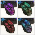 Kebidu USB Wired Mouse LED Luminous Colorful Computer Gaming Mouse 2400 DPI Ultra-precise Game Mice. 