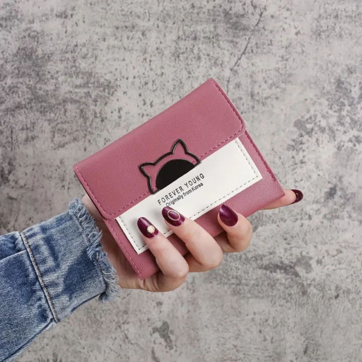%E3%80%90High-quality%E3%80%91%20New%20Fashion%20Small%20Short%20Wallet%20Foldable%20Cute%20Mini%20Wallets%20Cat%20Shaped%20Buckle%20Personality%20Women%20Purses%20-%20Image%204