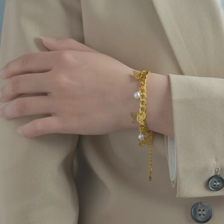 Double%20Layer%20Butterfly%20Pearl%20Bracelet%20%E2%80%93%20Adjustable%20Stainless%20Steel%20Jewellery%20for%20Women%20&%20Girls%20%7C%20Birthday%20Gift%20-%20Image%204