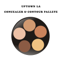 UPTOWN LA 5 Colors Professional Waterproof Concealer And Contour Palette Cream Texture. 