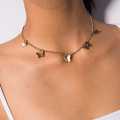 Butterfly Chain Necklace - Trending Golden Design Butterfly Pendant Necklace Choker for Women & Girls. 