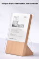 【linfang store】SVIAO Label Price Plate QR Code Wooden Coffee Restaurant Store Display Box Logo Shelf Customizable Logo. 