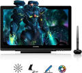 HUION KAMVAS 20 Graphics Drawing Tablets with Screen Drawing Pen Display Graphics Monitor Tilt Function Battery-Free Stylus 8192 Pressure Level with Adjustable Stand - 19.5 Inch. 