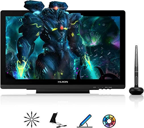 HUION%20KAMVAS%2020%20Graphics%20Drawing%20Tablets%20with%20Screen%20Drawing%20Pen%20Display%20Graphics%20Monitor%20Tilt%20Function%20Battery-Free%20Stylus%208192%20Pressure%20Level%20with%20Adjustable%20Stand%20-%2019.5%20Inch%20-%20Image%202