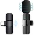 Wireless Microphone – K8 Wireless Microphone – Clip-on Lavalier Mic with Type-C & Lightning Receiver – Noise Reduction, Clear Sound & Long Battery Backup – Plug & Play Mic for Android, YouTube, TikTok, Vlogging, Interviews & Live Streaming. 
