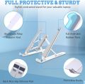 High Quality Laptop Stand - Adjustable Portable Laptop Stand For Desk - Foldable Plastic Laptop Stand Notebook Stand lightweight - Non-slip Stand For Laptop And Tablet. 