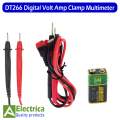 Titan DT266 AC/DC Digital Clamp Multimeter Electronic Volt AMP Resistance Tester Clamp Meter Data Hold With LCD Display (Bag, Test Leads & Battery included) by Electrica. 