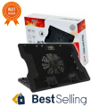 Cooling Pad 638(B) - Best Cooling Pad For Laptop with 2 USB Interface - Five Angle Support with Unique Non Slip Technology - Silent Fan with Blue LED lights. 