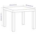 LACK Side table, white 55×55 cm – IKEA. 