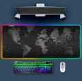 RGB Gaming Mouse pad - World Map Print RGB  Table Size Gaming Mousepad With Different  Lighting Modes - 1200mm x 600mm  x 4mm. 