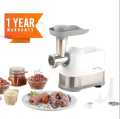 Delimano 3 in 1 Electric Meat Grinder Mincer Pro Sausage Kubbe Maker 3 in 1 Heavy Duty Meat Mincer 2000w Stainless Steel Food Grinder With Kit Blade 3 Plate for Household Home Kitchen Use Qeema Wali Machine Switzerland Lot Imported White. 