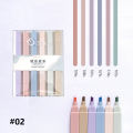 6Colors/Set Highlighter Candy Color Marker Pen Multi-colors Midliner Pastel Highlighter Set Stationery Student Writing Tool. 