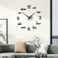 Wooden Wall Clock 24 inch DIY Clocks Fashion Watches 3D Laser Cut Wooden Wall Clock For Living Room Home Decor. 