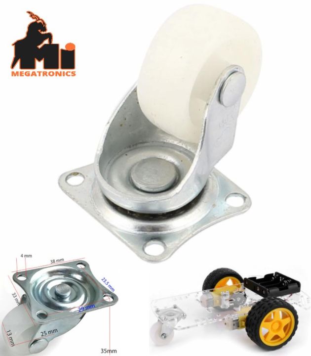 Small Swivel Caster free Wheel for robot platforms