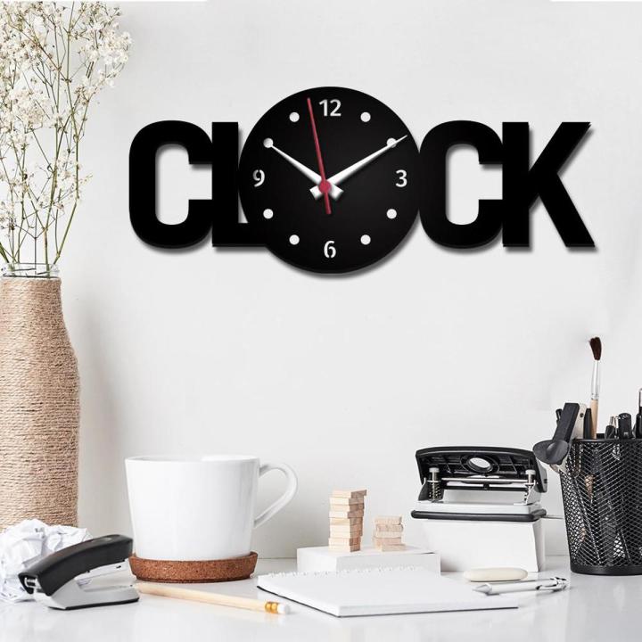 Wall Clock Text Shape Wooden Wall Clock Beautiful And Stylish Product New Wooden Wall Clock