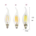 E14 LED Filament C35 Lamp C35L Dimmable Glass Candle Bulb 220V 4W 8W 12W Replace 20W 40W 60W Halogen Light Chandeliers. 