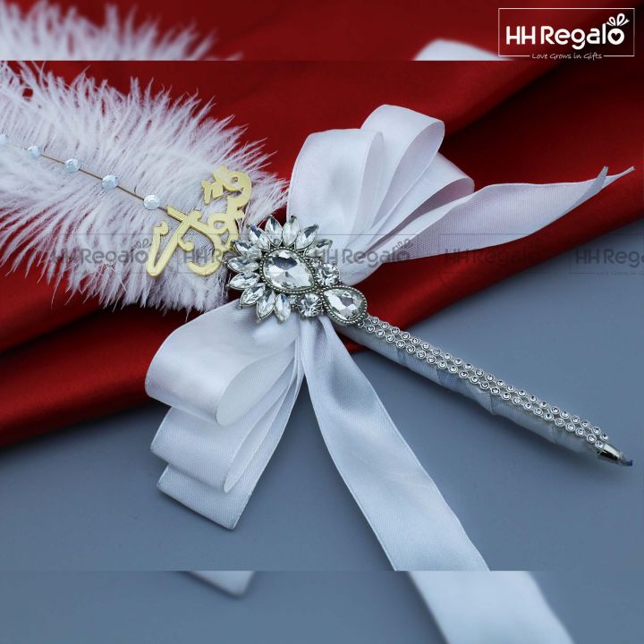 Nikah%20Pen%20with%20White%20Ostrich%20Feather%20Customize%20for%20Wedding%20Accessories%20-%20Image%204
