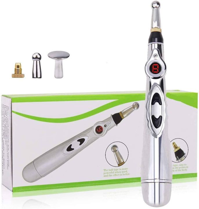Massage Pain Relief Pens Electronic Acupuncture Meridian Therapy Pens Acupuncture Pen Electric Acupressure Therapy Pressure Point Healing Pen for Personal Health Beauty