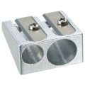Two Hole Fancy Pencil SharPener Mini Simple Shape Design 39762 (Pack Of 3). 
