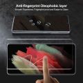 Samsung Galaxy S21 Ultra 5G Sreen Protector Tempered Glass, Fingerprint Scaner 3D Liquid Transparent Clear Film Case Friendly Anti-Scratch Protector for Samsung Galaxy S21 Ultra 2021 ( Pack Of 1 ). 
