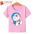 Doremon Fine Jersey Printed Tshirt for kids ,Boys and Girls. 