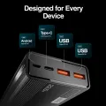 Zero® Lumin L-200 Power Bank 20000mAh 22.5W Fast Charging PowerBank | QC 3.0 Powerbank | USB-C Input/Output Powerbank  | Built-in Cable Powerbank | Aluminum Body Powerbank | Portable Powerbank  | Fast Charge Power Bank for Android & IOS. 