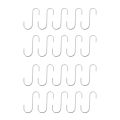 Set of 20 S Stainless Steel Suspension Hooks for Kitchen Cooke or Butcher Meat. 
