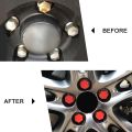 20PCS 4 Colors Car Wheel Caps Bolts Covers Nuts Silicone Protectors. 