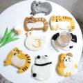 Cat Felt Coasters Handmade Wool Felt Coasters Water Absorbent Cup Pad Cute Funny Cartoon Drink Coasters Felt Cup Mat For Dining. 