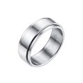 Stainless Steel Open Cuff Bracelet And Ring For Men -Pack Of 2 Pcs. 