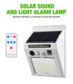 LYTZON Solar Alarm with Motion Detector, Outdoor Farm Anti-Theft Infrared Wireless Induction. Sound and Light Alarm, High Volume,3 Working Modes to Switch, Security Solar Lamp for Farm ,Barn, Villa, Yard, Garden. 