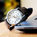 Original Casio - MTP-V002L-7B2UDF - Stainless Steel Watch for Men. 