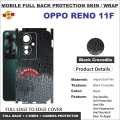 Oppo reno 11F 5G FULL BACK 360 premium Protection Skin Wrap with sides and camera protection full cover Premium Quality. 
