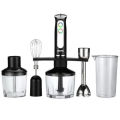 Geepas GHB6137 600W Hand Blender - 8 Variable Speeds, Indicator Lights, Stainless Steel Blade For Blending The Perfect Smoothies And Grinding Coffee. 