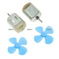 DC Motor Toy Fan with Propeller for Kids Electronic Science Project. 
