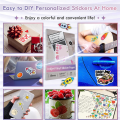 24 Sheets Vinyl Sticker Paper for Inkjet Printer - Printable Glossy Sticker Paper and Holographic Laminate Sheets. 
