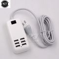 USB Hub EU US Plug 6 Ports USB Charger 5V 3A Wall Adapter Mobile Phone Charging For iPhone iPad Samsung With Switcher. 