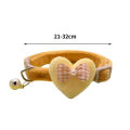 Pet Neck Circle Comfortable Cartoon Heart Bow Pet Cat Dog Neck Strap. 