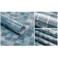 60x200cm Mosaic Wall Paper Waterproof Heat Resistant Self Adhesive Anti Oil Kitchen Wallpaper Marble Sheet for Kitchen. 