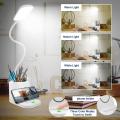 Study lamp LED Desk Lamp with Adapter Led Desk Light with Pen Holder and Phone Stand, 3 Color Modes with Dimmable Brightness, 360°Flexible ,Eye-Protection for StudentLamps for Home Office, White Desk Light. 