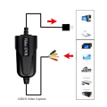 USB 2.0 Video Capture Card AV Digital to USB Converter Portable Adapter Video Cable for DV/ TV DVD Home Use Win 7 Easy to Use. 