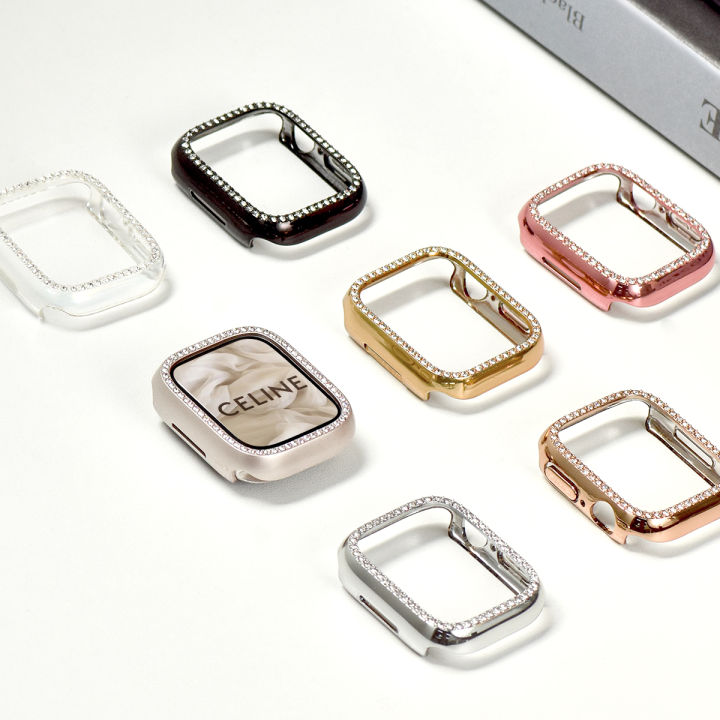 Full%20PC%20Protective%20Case%20for%20iWatch%2044mm%2042mm%20SE%20Series%206%205%204%203%202%201%20Luxury%20Diamond%20Border%20Retro%20Style%20-%20Image%204