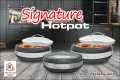 3 Pcs Signature Hot Pot Set Stainless Steel Inner Bowl - Glass Lid / ROOTI HOT POT. 