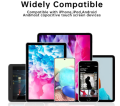 2 In 1 Universal Stylus Pen – Dual-Use Double-Headed Capacitive Silicone Disc Pencil For All Touchscreens, Android & Tablets. 